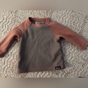 Patagonia Kids' Fleece Sweatshirt - Brown and Peach color